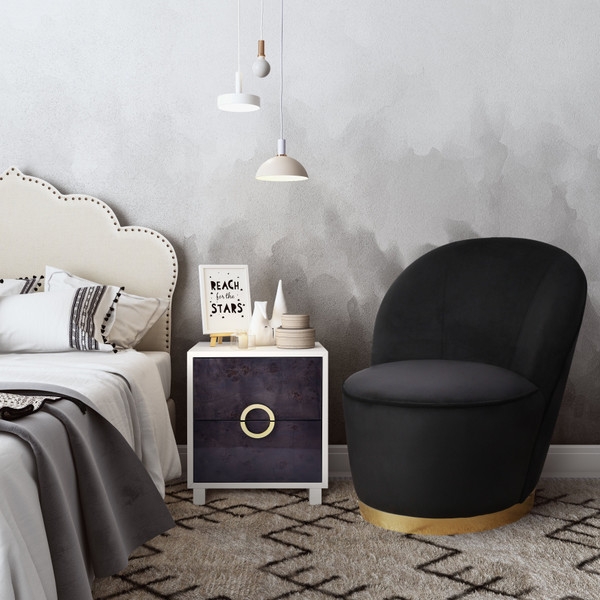 Milana Chair, Black Velvet - Image 3