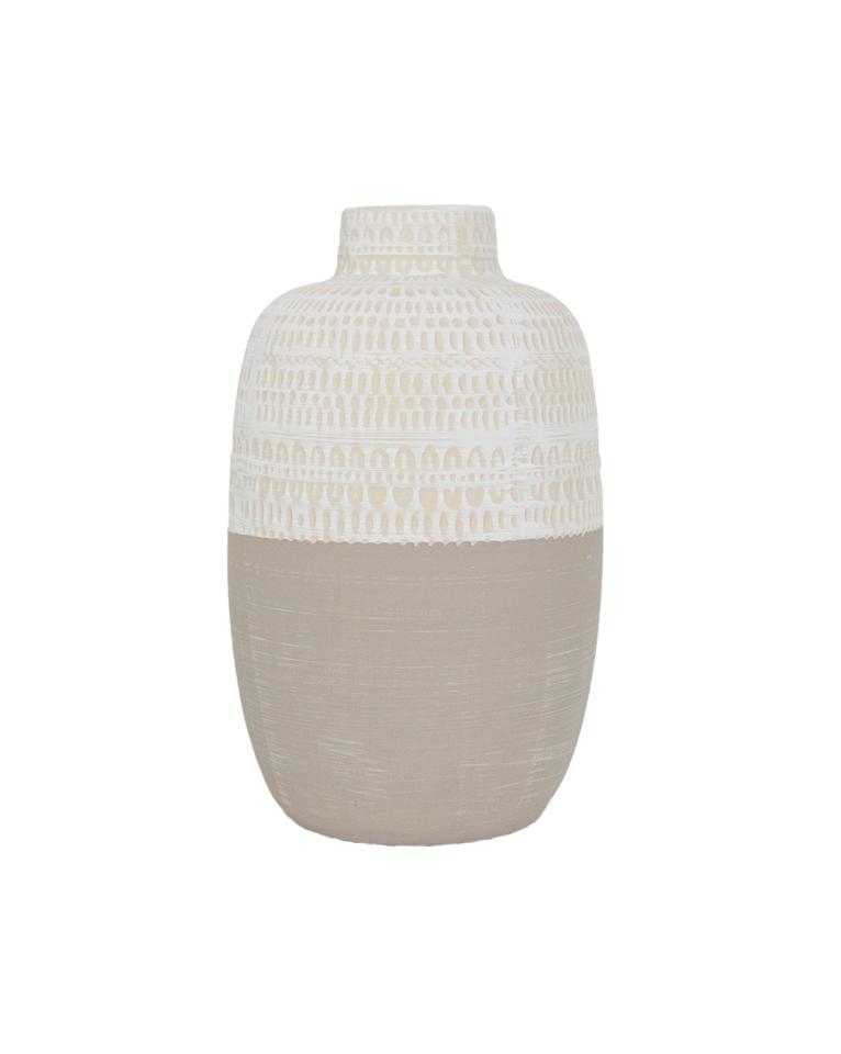 STAMPED TRIBAL VASE, SMALL - Image 0