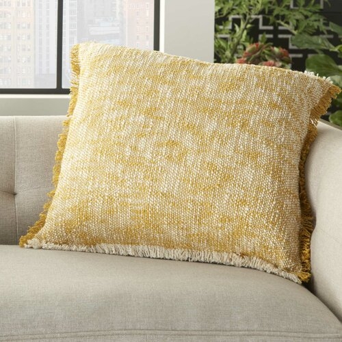 Natal Solid Cotton Throw Pillow - Image 1