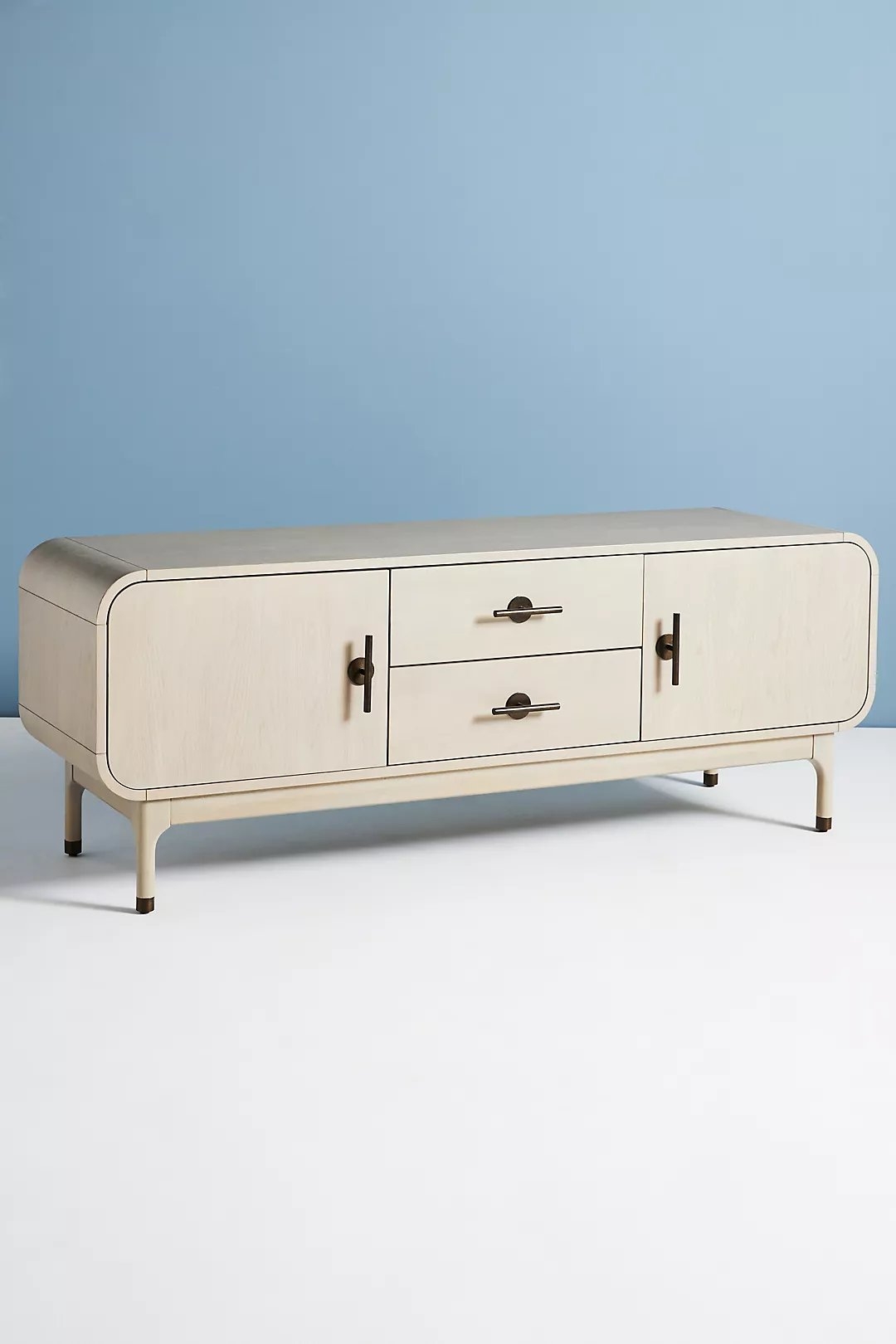 Nora Media Console By Anthropologie in Grey - Image 1
