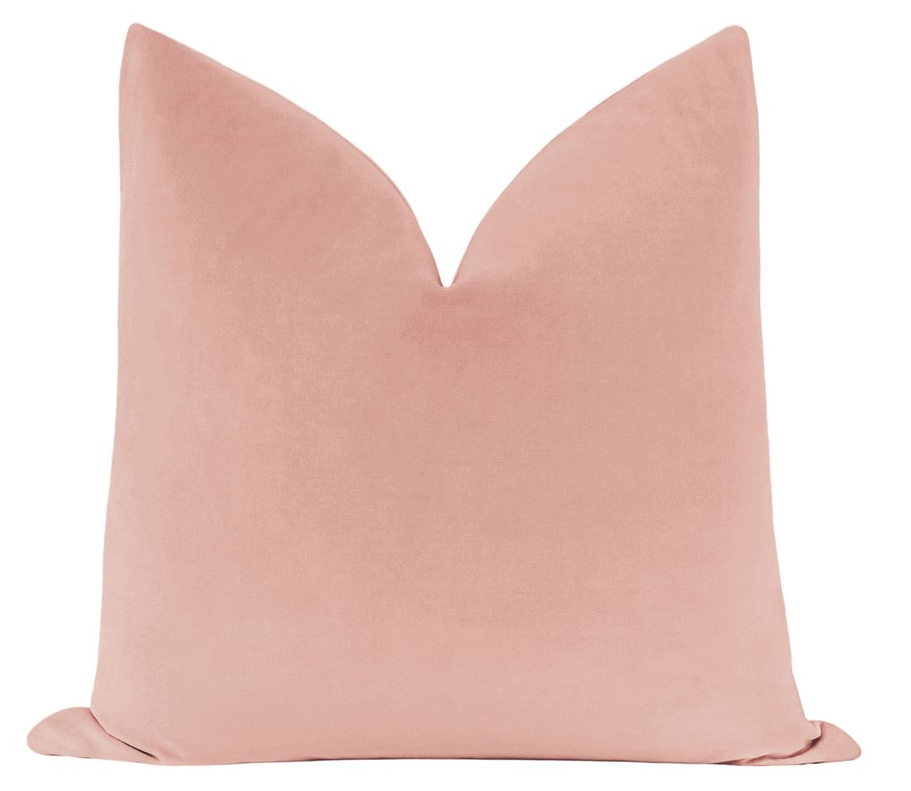 Classic Velvet // Blush Pillow Cover - Image 0
