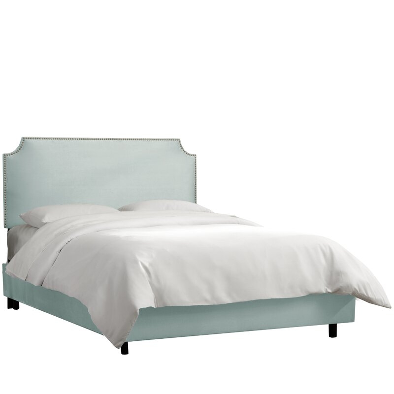 Desirae Upholstered Low Profile Standard Bed Queen - Image 0