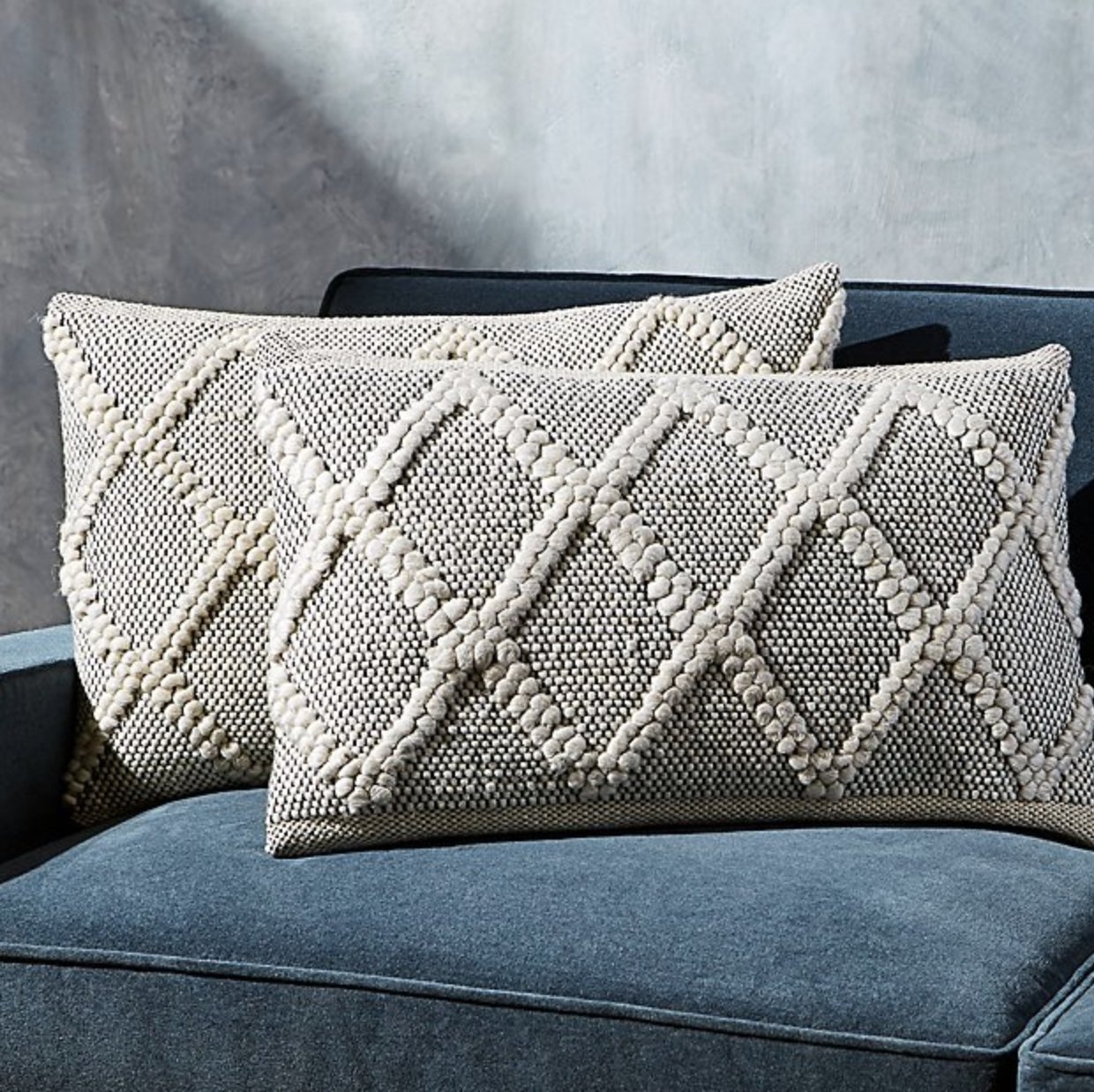 Austine Grey and Cream Pillows 24"x16", Set of 2 - Image 3