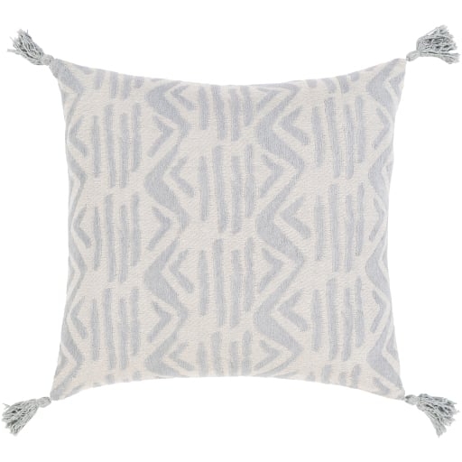 Hadlee Dash Pillow, 20" x 20", Gray with Polyester Insert - Image 1