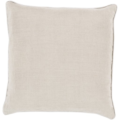 Linen Piped LP-008 20"L x 20"W Pillow Cover - Image 1