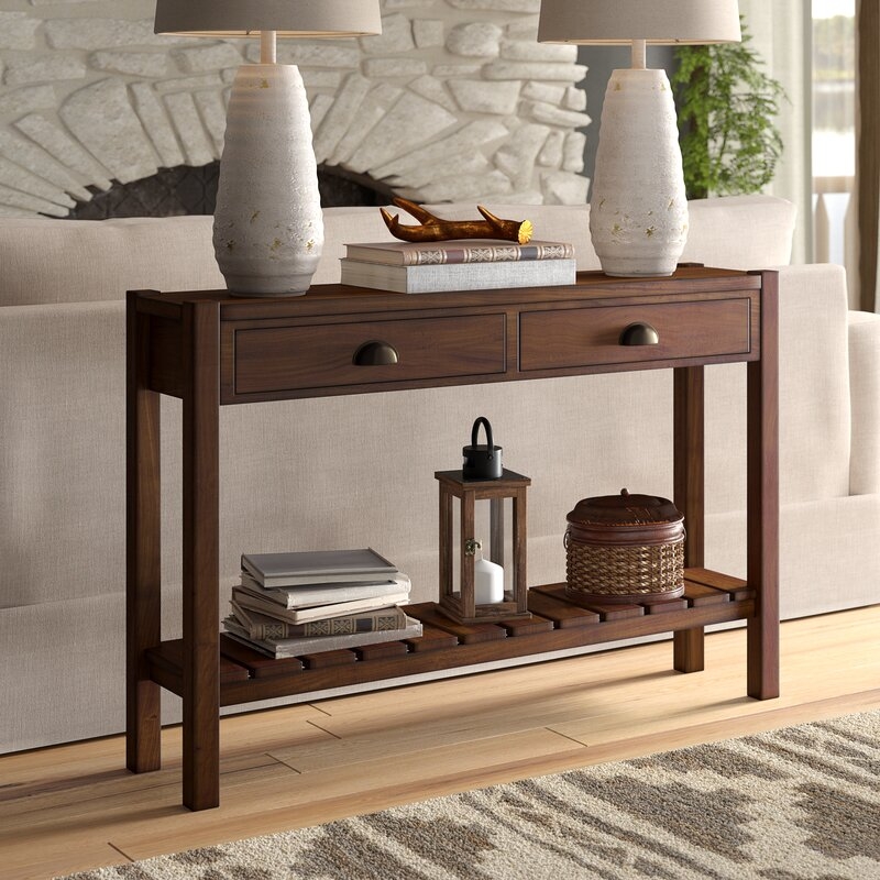 Berkley Hall 46" Solid Wood Console Table - Image 1