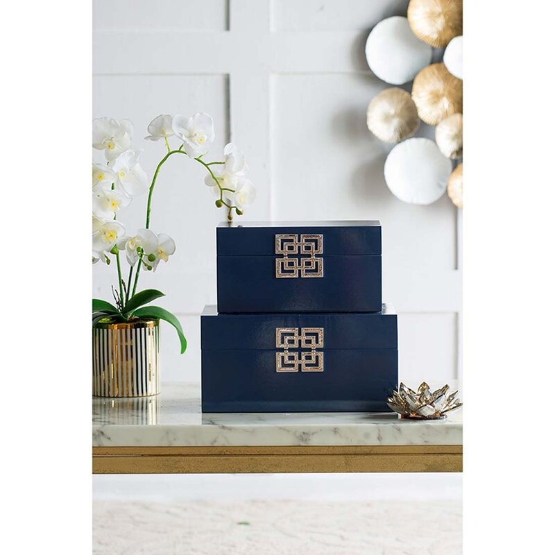 Nadine Decorative Boxes - Set of Two - Image 0