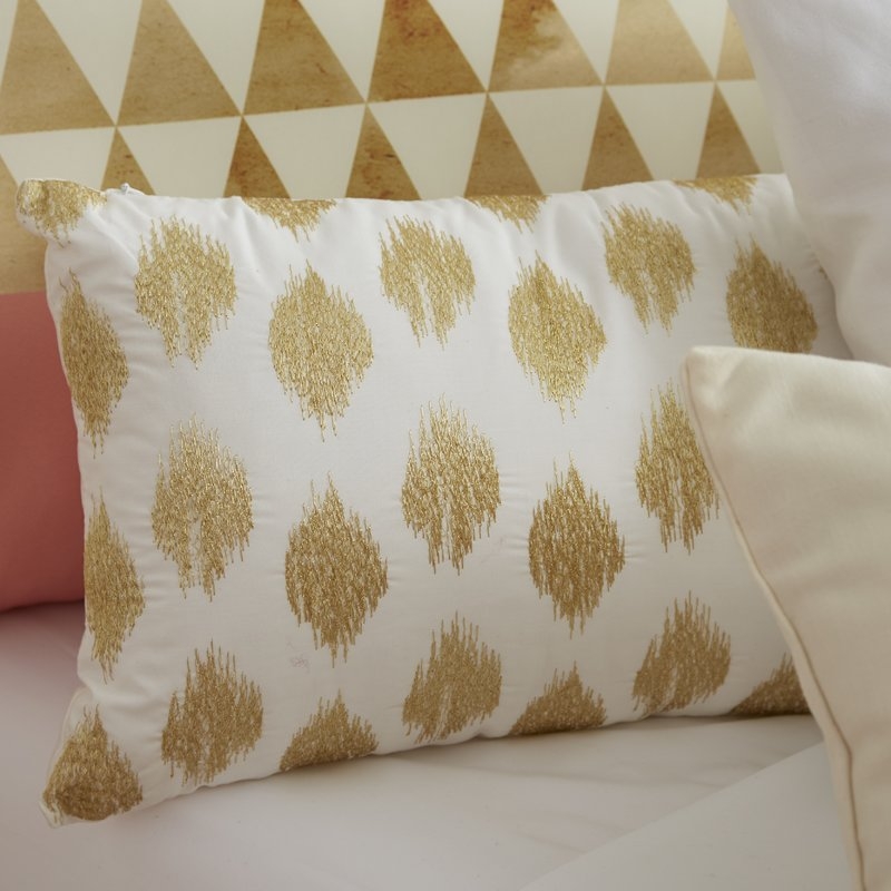 Behan Cotton Ikat Lumbar Pillow - Image 1