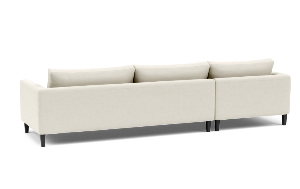 ASHER 2-Seat Sectional Sofa with Left Chaise - Chalk Heathered Weave - Image 4
