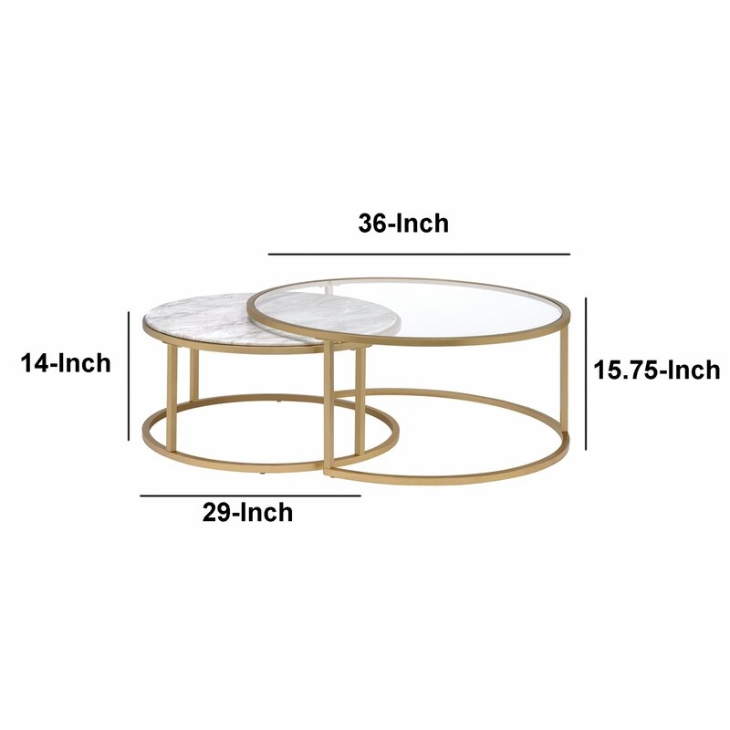 Kellan 2 Piece Coffee Table Set with Tray Top - Image 4