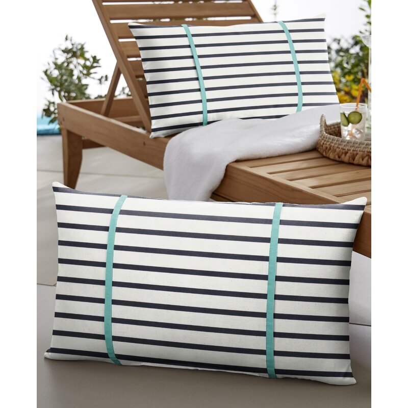 Harper Sunbrella Outdoor Rectangular Pillow Cover & Insert (Set of 2) - Image 1
