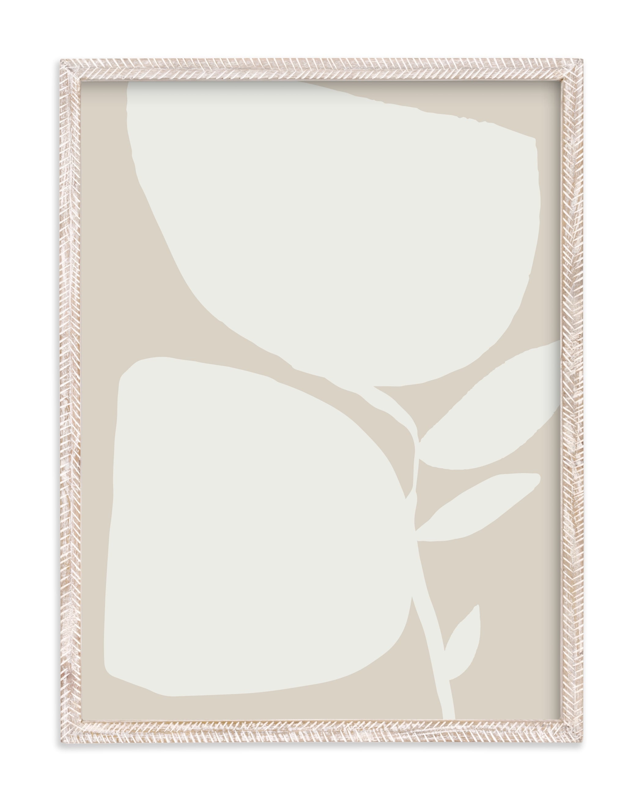 Urban garden II - 18" x 24" - Whitewashed Herringbone - Vanilla - Standard - Image 0