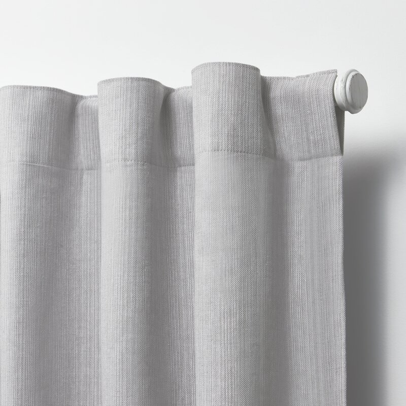 Sallie Blackout Cotton-Linen Blend Curtain Panel - Image 1