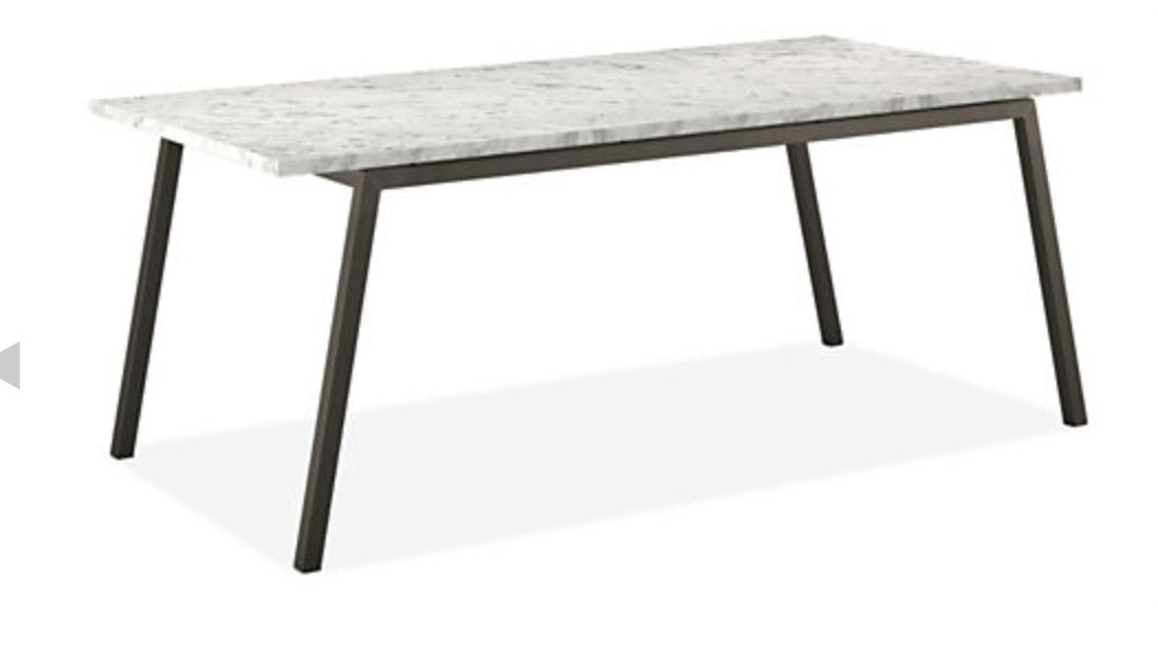 Cass Tables in Natural Steel - Venatino Marble - Image 0