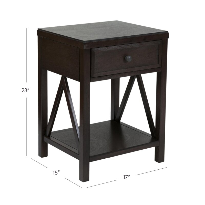 Nealon End Table with Storage - Brown - Image 2