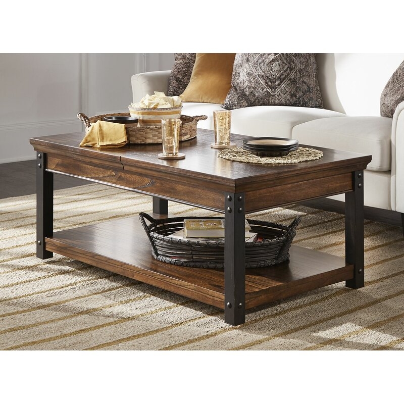 Amesbury Lift Top Coffee Table with Storage - Image 1