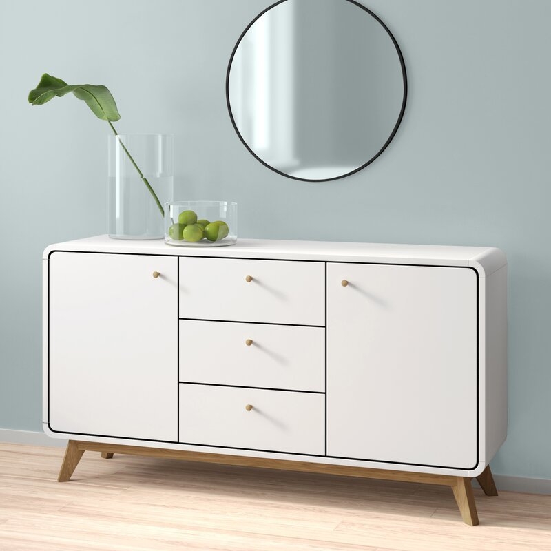 Bobb 55.1'' Wide 3 Drawer Sideboard - Image 0