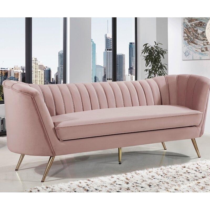 Koger Chesterfield Sofa - Pink - Image 0