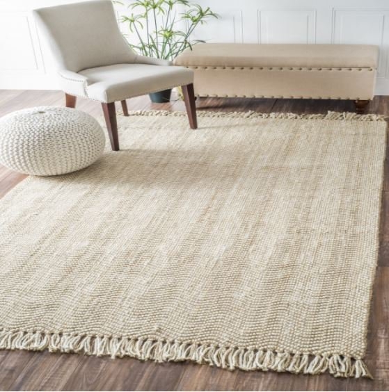 Hand Woven Don Jute with Fringe - 8'6 x 11'6 - Image 0