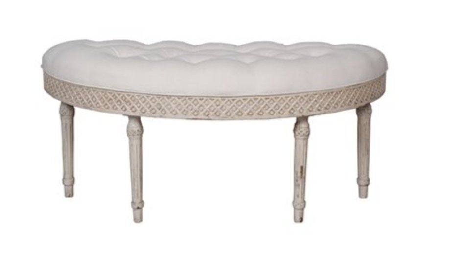 CURVED UPHOLSTERED BENCH - Image 0