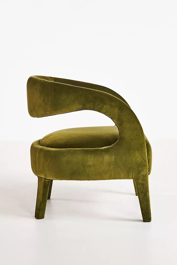 Velvet Hagen Accent Chair - Image 1