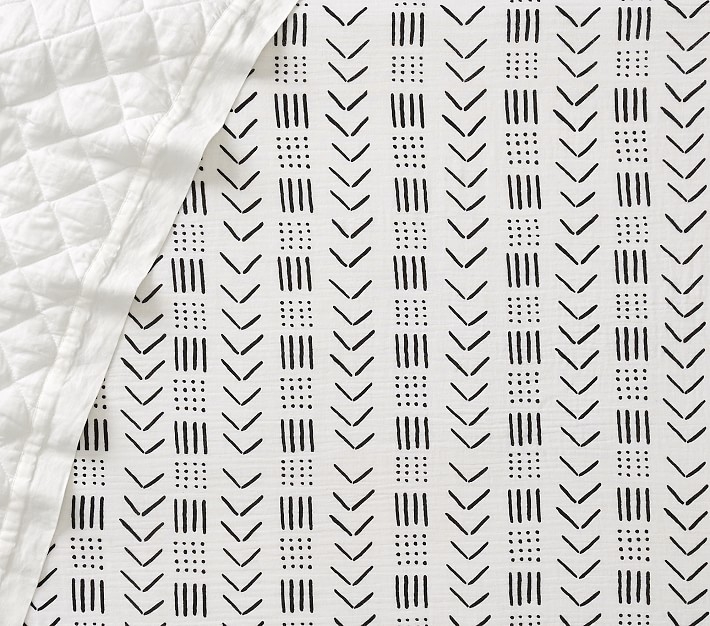 Organic Muslin Modcloth Fitted Crib Sheet, White - Image 0