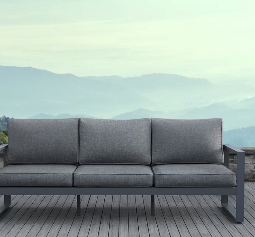 Baltic Patio Sofa with Cushions - Image 0