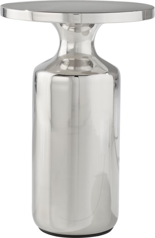 Cheval Polished Silver Side Table - Image 3