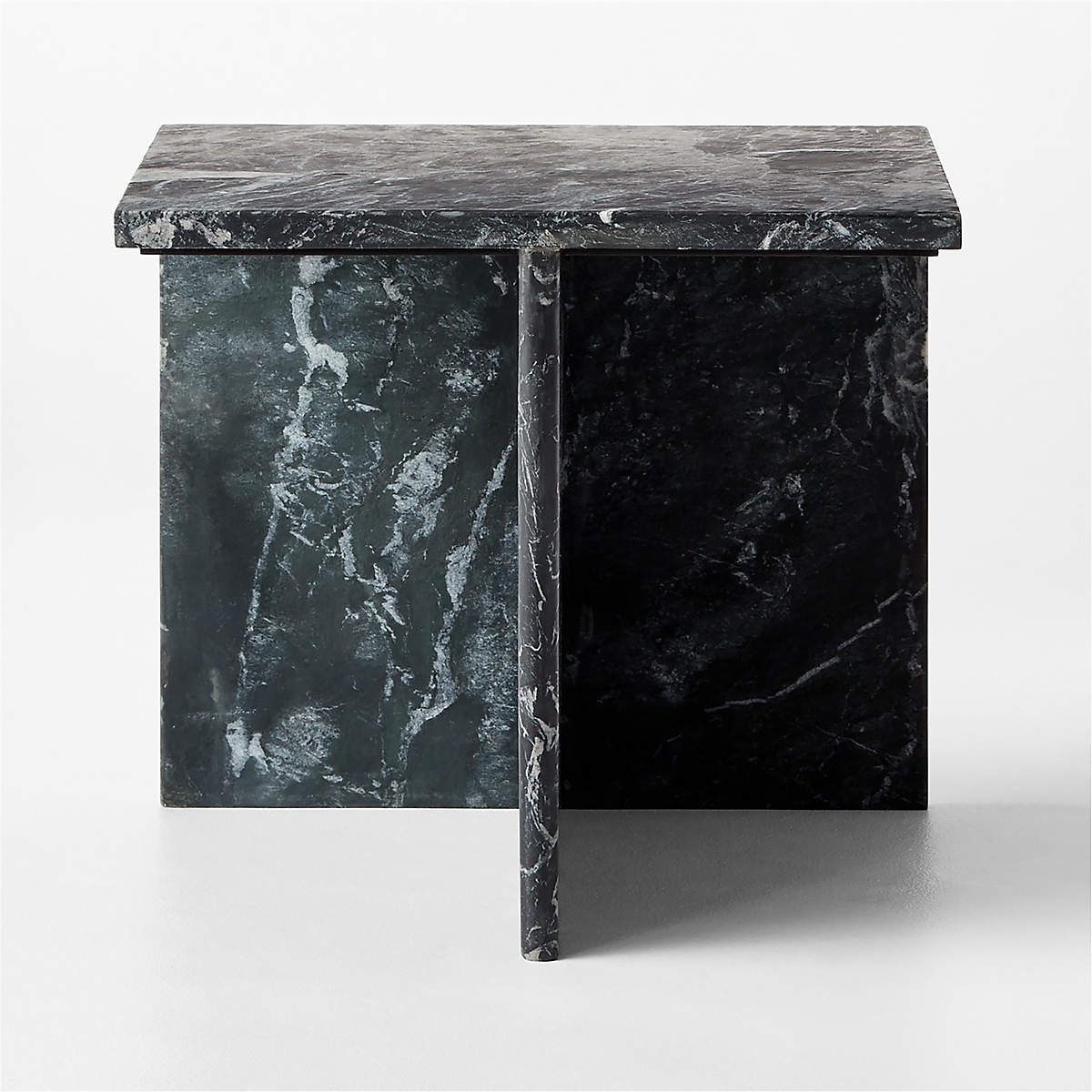 T Black Marble Short Side Table - Image 0