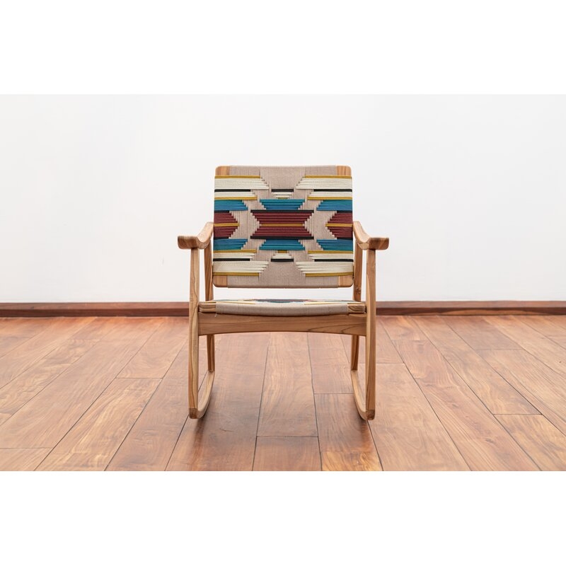 Izapa Rocking Chair Mesoamerica Pattern - Image 0