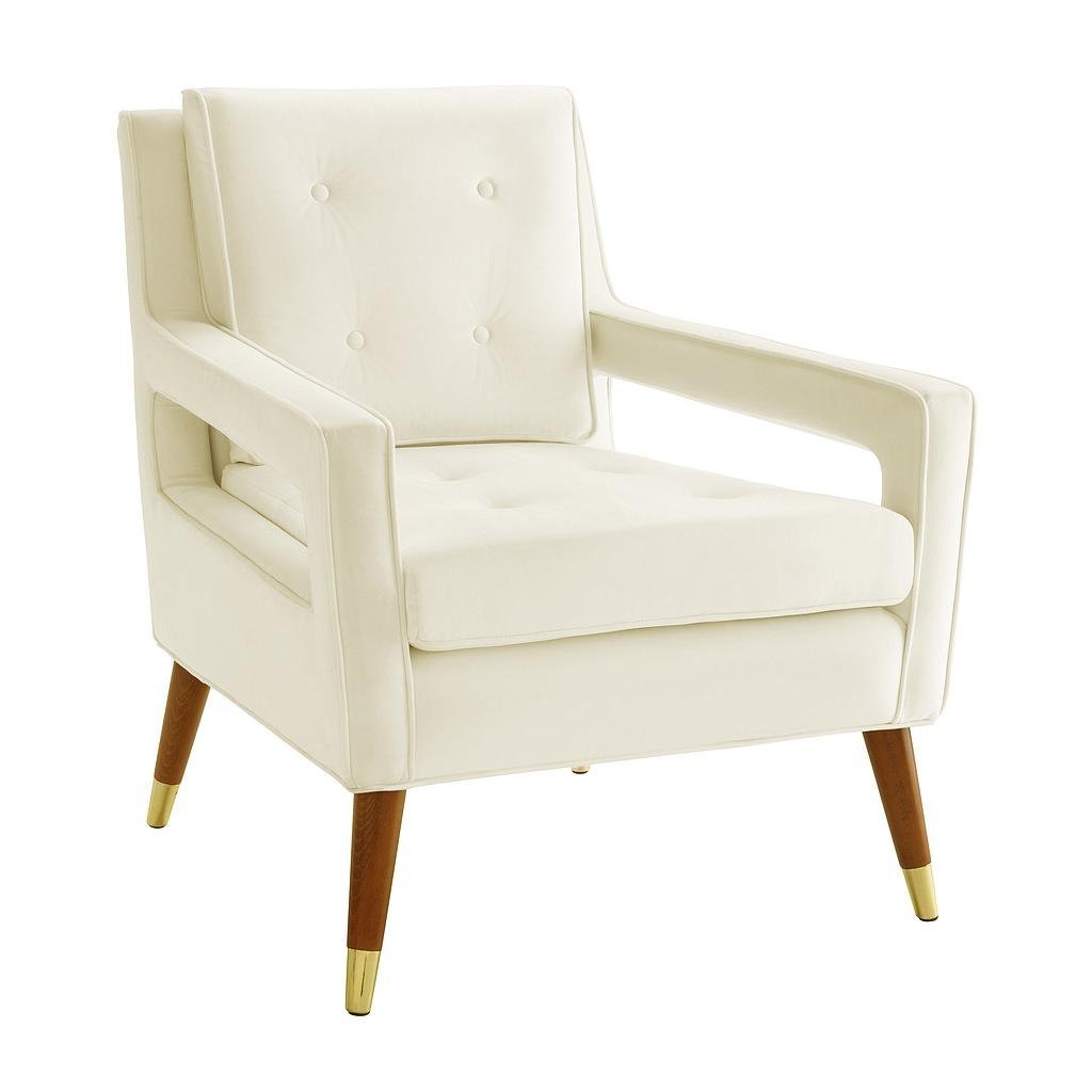 Taylor Cream Velvet Chair - Image 0