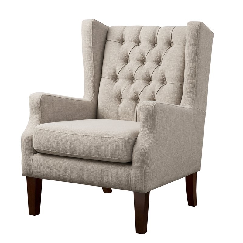Allis Wingback Chair / Linen - Image 0