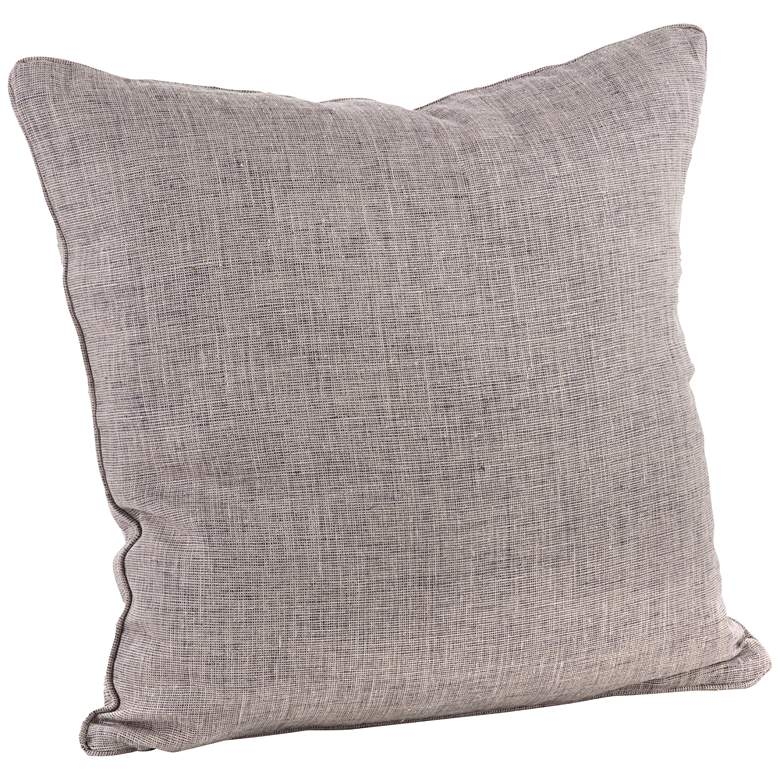 Denier Natural Linen 20" Square Decorative Throw Pillow - Image 0
