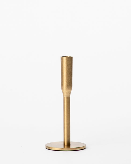 Simple Brass Taper Candle Holder, Small - Image 0