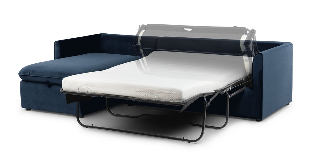 Oneira Tidal Blue Sleeper and storage Sectional - Image 5