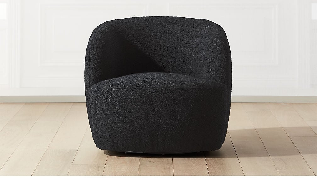 GWYNETH BLACK BOUCLE CHAIR - Image 0