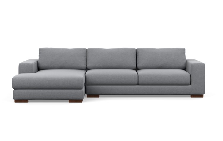 HENRY Sectional Sofa with Left Chaise w/ OIled Walnut Legs - Image 0