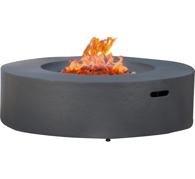 Olivet Propane Fire Pit Table-Dark Gray - Image 0