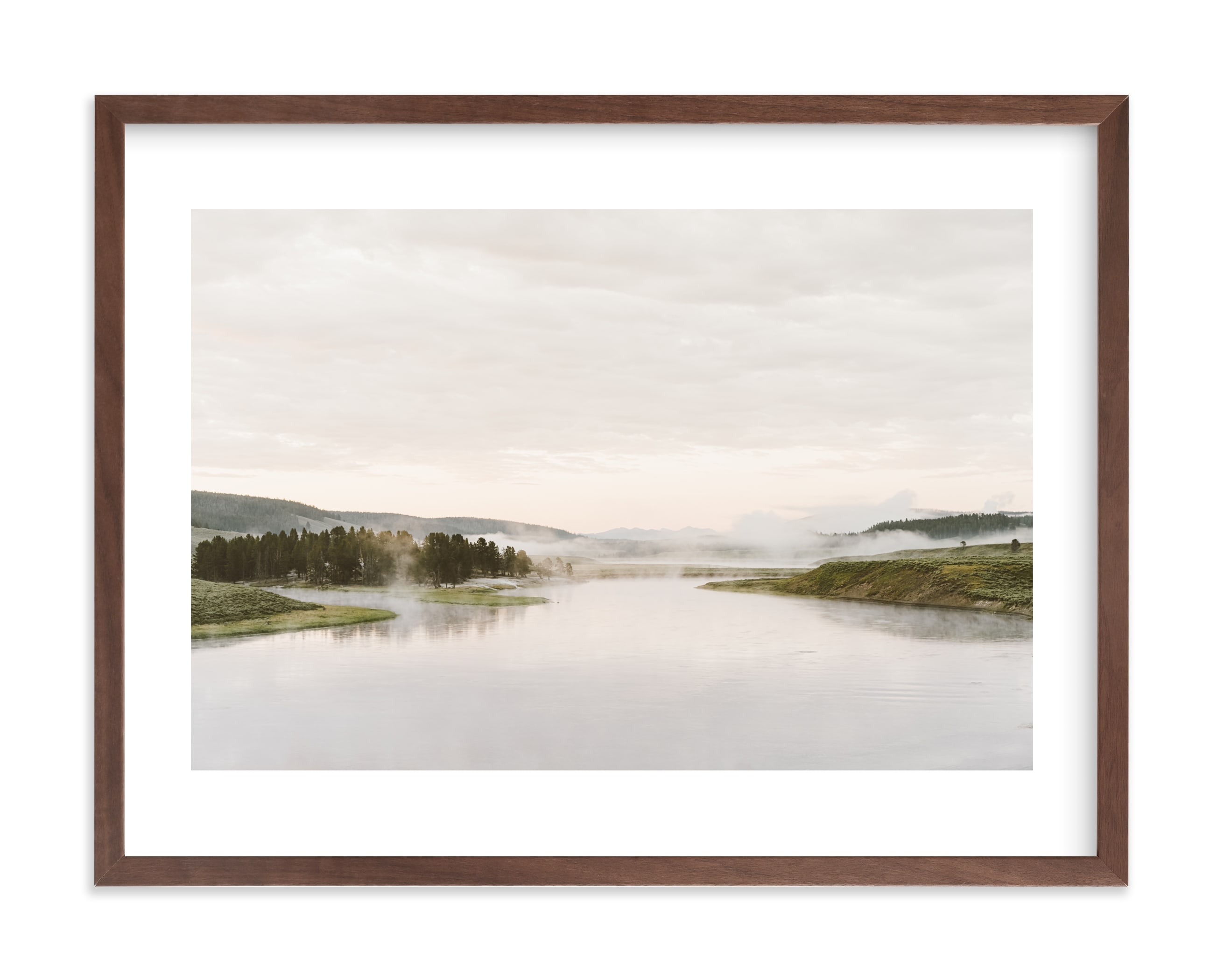 Misty Lake Art Print - Image 0