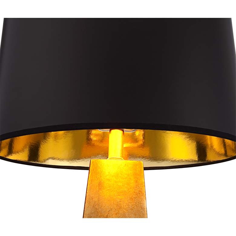 Possini Euro Design Gold Leaf Obelisk Table Lamp - Image 2