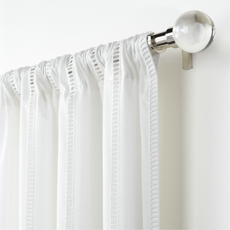 Eyelet White Curtain Panel 50"x84" - Image 2