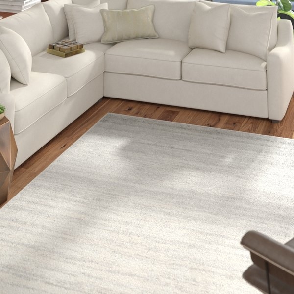 Mcguire Ivory/Silver Area Rug, 6' x 9' - Image 2
