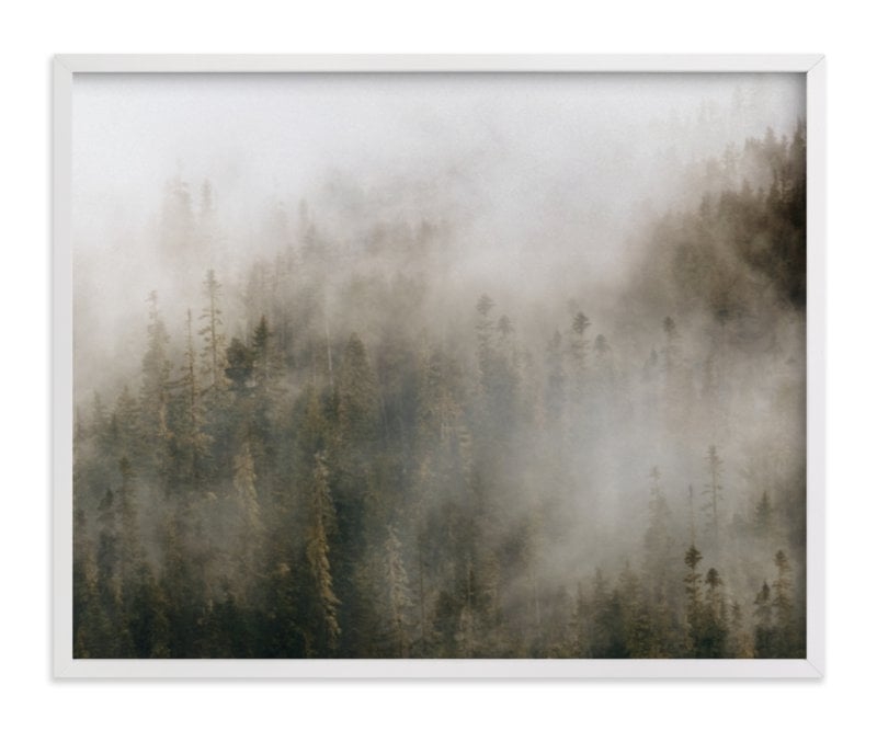 pacific north fog - 20x16 - white wood frame - Image 0
