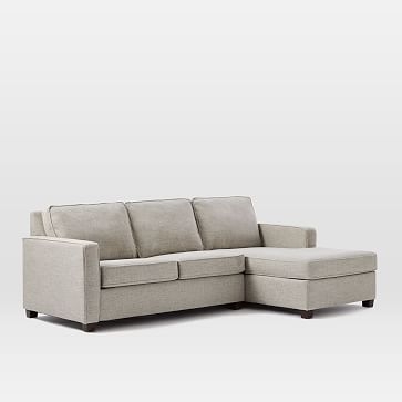 Henry Set 14 :Right Arm Chaise, Left Arm Loveseat, Twill, Gravel - Image 0