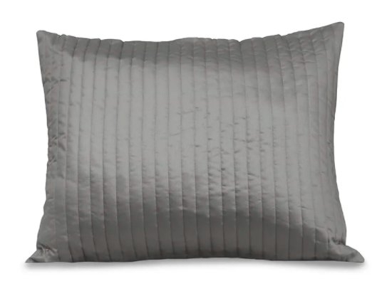 Signoria Firenze Siena Channel Quilted Sham Size: Queen, Color: Silver Moon - Image 0