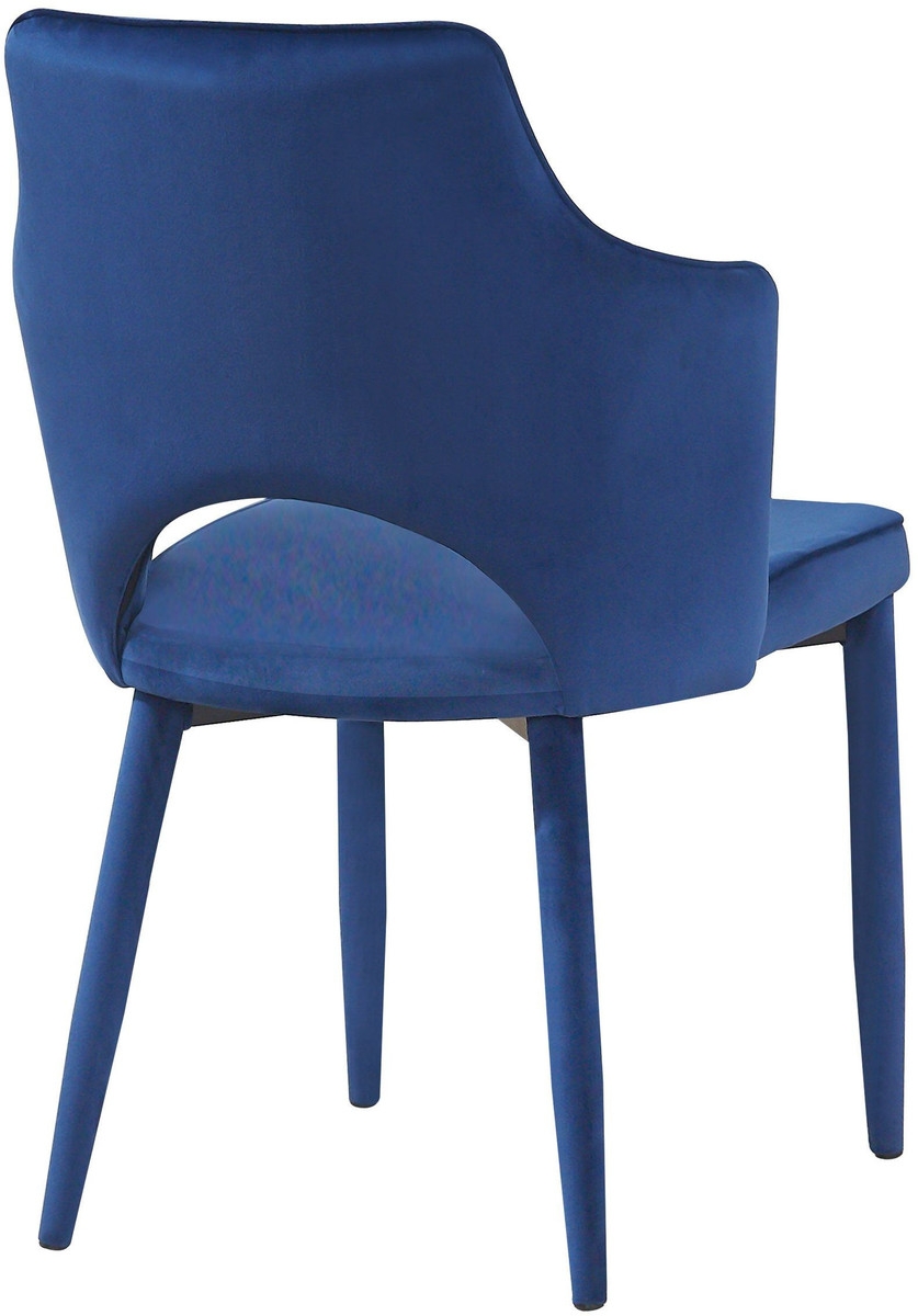 Madison Navy Velvet Chair - Image 3