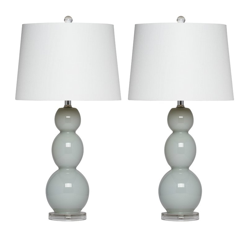 Glass Table Lamp,(Set of 2) - Image 0