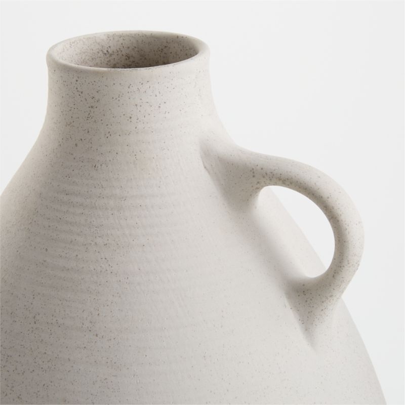 Tavio Cream Bottle Vase with Handle - Image 4