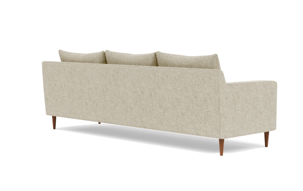 Sloan 3-Seat Sofa/ Opal + Oiled Walnut Tapered Round Wood - Image 2