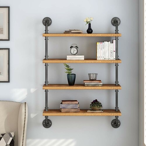 Dane Solid Wood Wall Shelf - Image 1